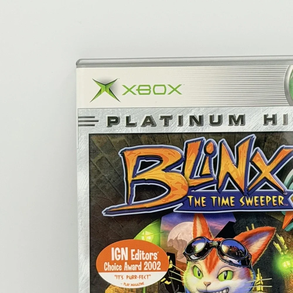 Blinx The Time Sweeper Microsoft Xbox Platinum Hits Complete CIB 2003 E NTSC